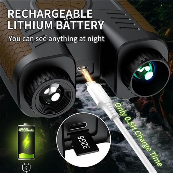 Digital Night Vision Goggles Rechargeable with 32GB Memory Card - Picture 4 of 6